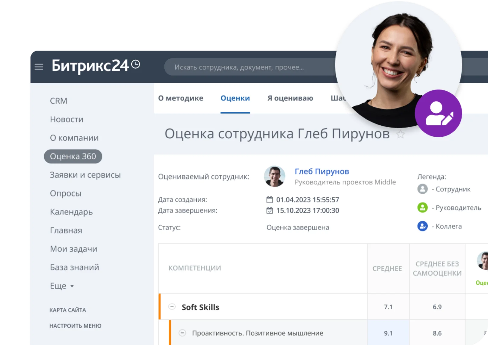Битрикс24 Enterprise HRM