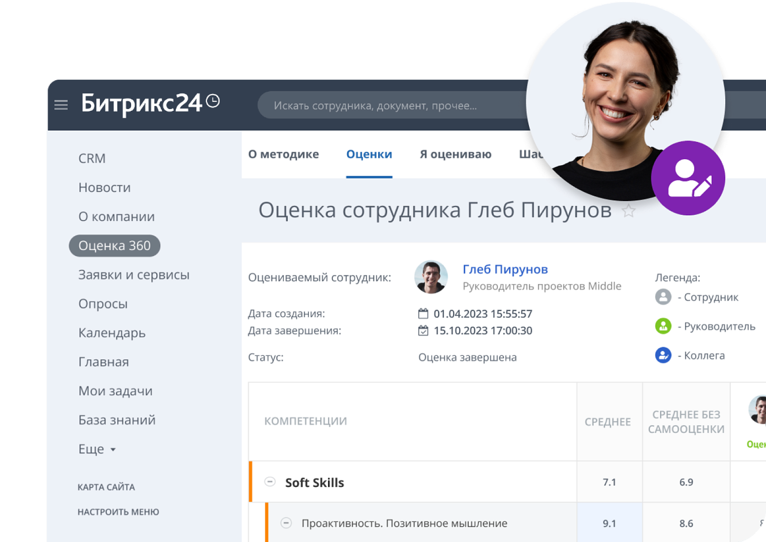 Битрикс24 Enterprise HRM. Обзор решения